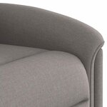 vidaXL Fauteuil inclinable Taupe Tissu