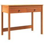 vidaXL Bureau avec tiroir Max Marron 100 x 50 x 78 cm Pin massif