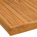 vidaXL Plateau de service 70x70 cm Bois de teck massif