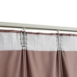 vidaXL Rideau occultant et crochet 2Pièces Velours Rose antique 140x225cm