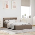 vidaXL Cadre de lit à rangement hydraulique sans matelas 140x200 cm