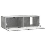 vidaXL Meuble TV mural 98 x 41 x 30 cm Gris béton Bois d'ingénierie