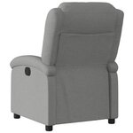 vidaXL Fauteuil inclinable gris foncé tissu