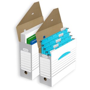 Boîte archives A4 - dos 10 cm - Gris