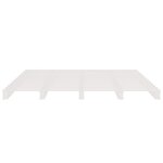vidaXL Lit de palette sans matelas blanc bois massif