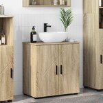 vidaXL Cabinet de salle de bain Chêne sonoma 61 x 35 x 64 cm