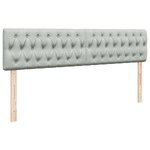 VidaXL Cadre de lit ottoman avec matelas gris clair 180x200 cm velours