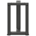 vidaXL Pieds de table basse en T  2 pièces  anthracite  28 x 25 x (42-43) cm  acier