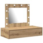 vidaXL Table de Toilette Marron 83 x 40 x 70 cm Bois d'ingénierie