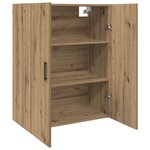 vidaXL Armoire Murale 2 Pièces Chêne artisanal 69 5 x 34 x 90 cm
