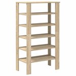 vidaXL Étagère à chaussures chêne sonoma 61x32x105cm bois d'ingénierie