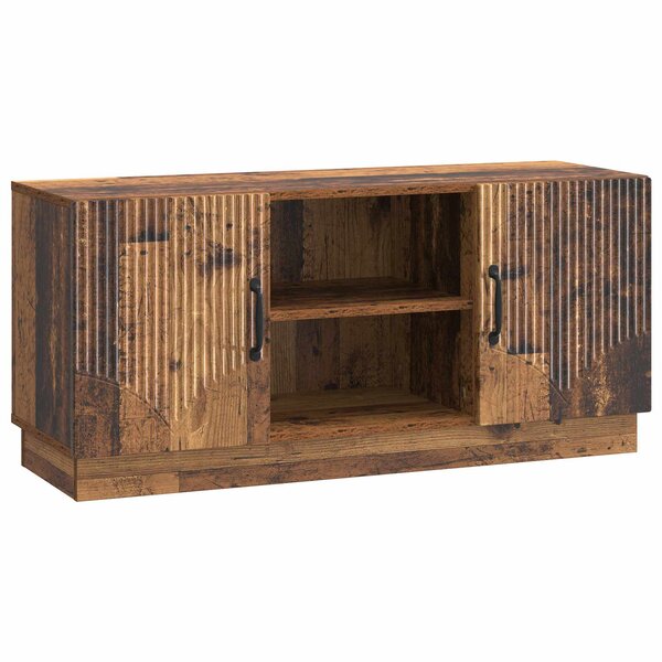 vidaXL Meuble TV 102 x 34 5 x 47 cm Bois ancien Bois d'ingénierie