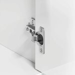 vidaXL Buffet Blanc brillant 88x30x70 cm Bois d'ingénierie