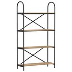 vidaXL Étagère chêne artisanal 80 x 30 x 146 cm Bois d'ingénierie