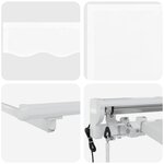 vidaXL Auvent rétractable électrique Blanc 4 × 3 m