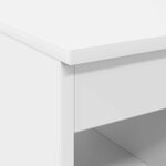 vidaXL Meuble de Salle de Bain In-between Blanc 30 x 44 5 x 50 cm
