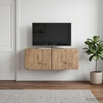 vidaXL Meuble TV mural 78 5 x 41 x 30 cm Chêne artisanal