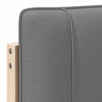 vidaXL Tête de lit capitonnée Marron et gris clair 180 cm Pin massif