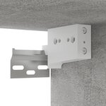vidaXL Meuble TV suspendu Gris béton 100x30x26 5 cm Bois d’ingénierie