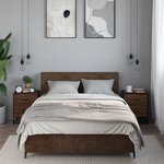 vidaXL Tables de chevet 2 Pièces chêne marron 40x31x50 cm bois ingénierie