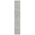 vidaXL Armoire de bureau Gris béton 60x32x190 cm Bois d'ingénierie