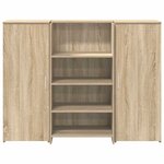vidaXL Bureau réception chêne sonoma 135x50x103 5 cm bois d'ingénierie