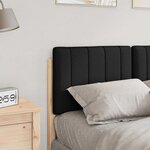 vidaXL Tête de lit capitonnée Marron et Noir 120 cm Pin massif