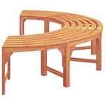 Banc d'arbre extérieur vidaXL 200 cm en bois massif d'eucalyptus