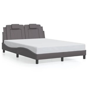 vidaXL Cadre de lit Viana sans matelas gris 120x200 cm similicuir