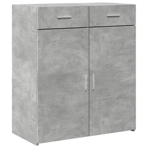 vidaXL Buffet gris béton 80x42 5x93 cm bois d'ingénierie
