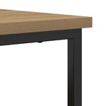 vidaXL Buffet Artisan Chêne 100x35x80 cm Bois composite et Acier