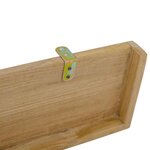 vidaXL Étagères murales 2 Pièces 90x15x4 cm bois de teck massif