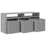 vidaXL Basboard avec tiroir Gris Sonoma 102 x 32 x 48 5 cm