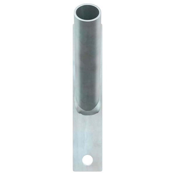 vidaXL Support de mât de drapeau Argent 15 x 3 cm Acier