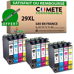 29XL - 12 cartouches compatibles pour Epson 29 XL - COMETE