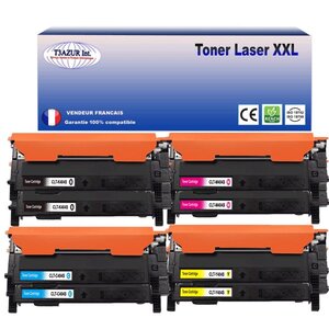 8 Toners  compatibles avec Samsung CLT-404S pour Samsung XPress C480W (Noire + Couleur) - T3AZUR