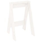 vidaXL Tabourets lot de 2 blanc 40x40x60 cm bois massif de pin