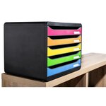Exacompta Ensemble de tiroirs bureau Plus Horizon 5 tiroirs Harlequin