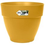 Pot de fleurs Rond VIBIA - Plastique Réservoir - Ø 40 - Jaune Miel