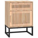 vidaXL Tables de chevet 2 Pièces 40x30x55 5 cm bois ingénierie et fer