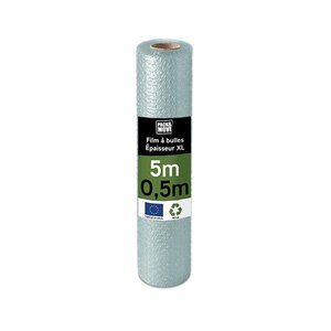 Pack and Move - Film à bulle recyclé - 0 5 x 5 m - Déménagement  expédition et protection - Papier bulle de qualité - 70  recyclé