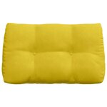 vidaXL Coussin de Dos Jaune 80 x 24 x 50 cm Velours