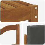 vidaXL Ensemble de canapés d'extérieur 6 pc Naturel et Anthracite