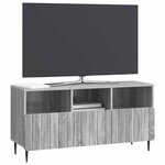vidaXL Meuble TV Sonoma gris 102 x 34 5 x 50 cm Bois d'ingénierie