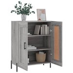 vidaXL Buffet sonoma gris 69 5x34x90 cm bois d'ingénierie