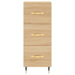 vidaXL Buffet Chêne sonoma 34 5x34x90 cm Bois d'ingénierie