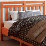 vidaXL Tête de lit cire marron 135 cm bois massif de pin