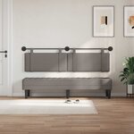 vidaXL Tête de lit suspendue Taupe Tissu