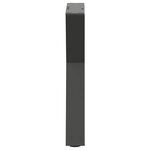 vidaXL Pieds de table basse 2 pièces Anthracite 28 x (42-43 3) cm Acier