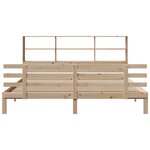 vidaXL Lit bibliothèque sans matelas 180x200 cm bois massif de pin
